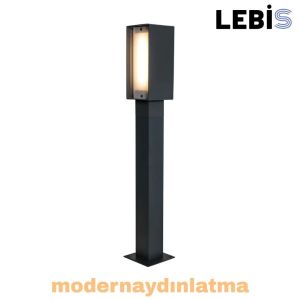 Lebis Kubat 60 cm Ledli Bollards Bahçe Aydınlatma Armatürü