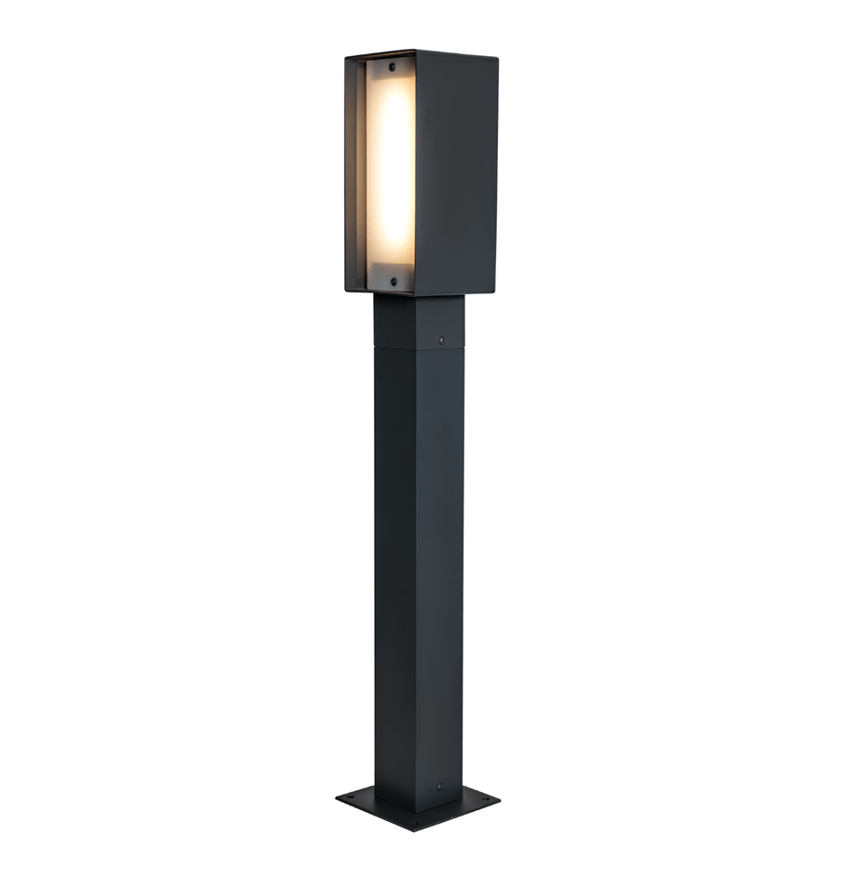 Lebis Kubat 85 cm Ledli Bollards Bahçe Aydınlatma Armatürü