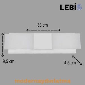 Lebis Beyaz Renk Kartal Led Aplik Günışığı
