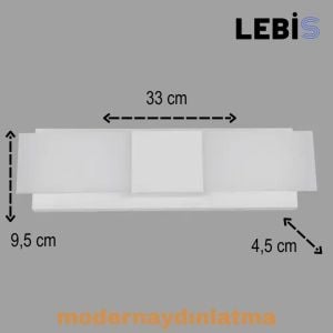 Lebis Beyaz Renk Kartal Led Aplik Amber Işık