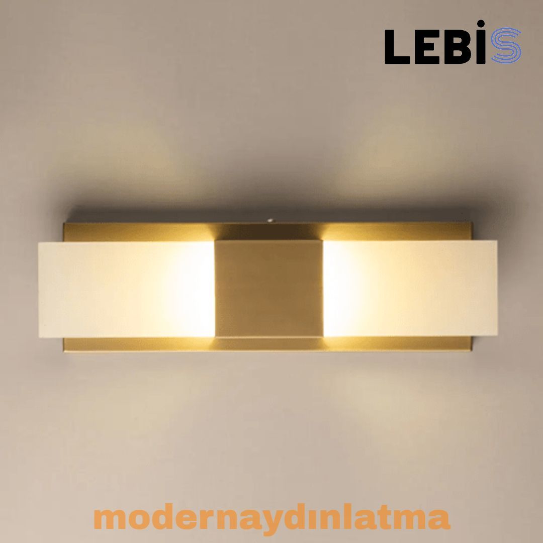 Lebis Gold Renk Kartal Led Aplik Günışığı