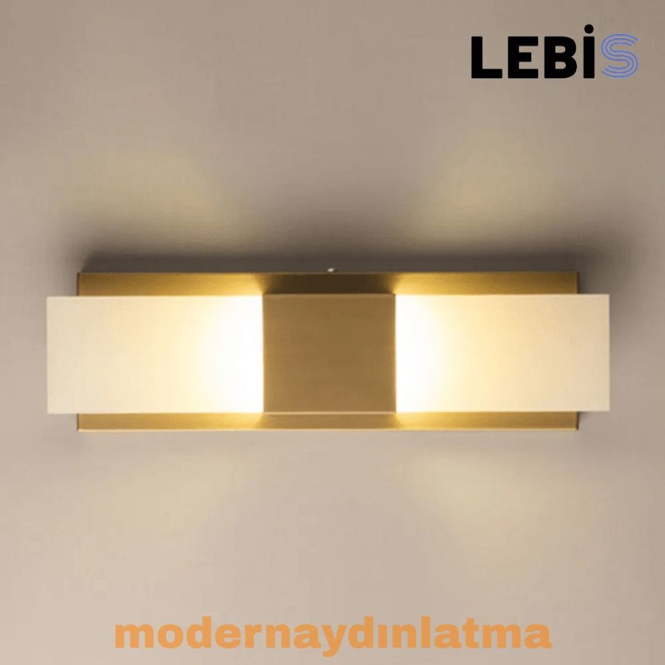 Lebis Gold Renk Kartal Led Aplik Günışığı