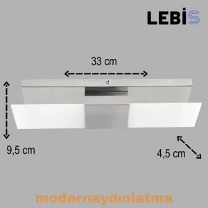 Lebis Krom Renk Kartal Led Aplik Amber Işık