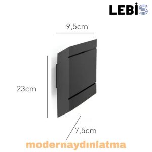 Lebis Acar-2 Dış Mekan Led Aplik Amber Işık