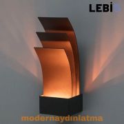 Lebis Antrasit Kasa Şahin Led Aplik Amber Işık