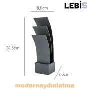 Lebis Antrasit Kasa Şahin Led Aplik Amber Işık