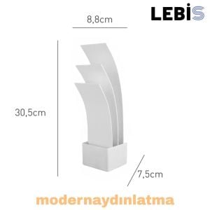 Lebis Beyaz Kasa Şahin Led Aplik Amber Işık
