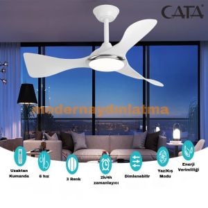 Cata CT-3000 Cenevre Ledli Tavan Vantilatörü