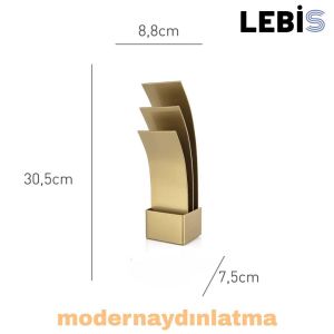 Lebis Gold Kasa Şahin Led Aplik Amber Işık