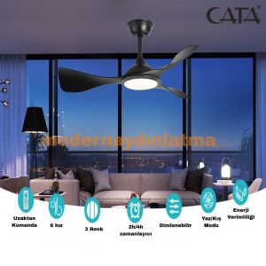 Cata CT-3001 Zürih Ledli Tavan Vantilatörü