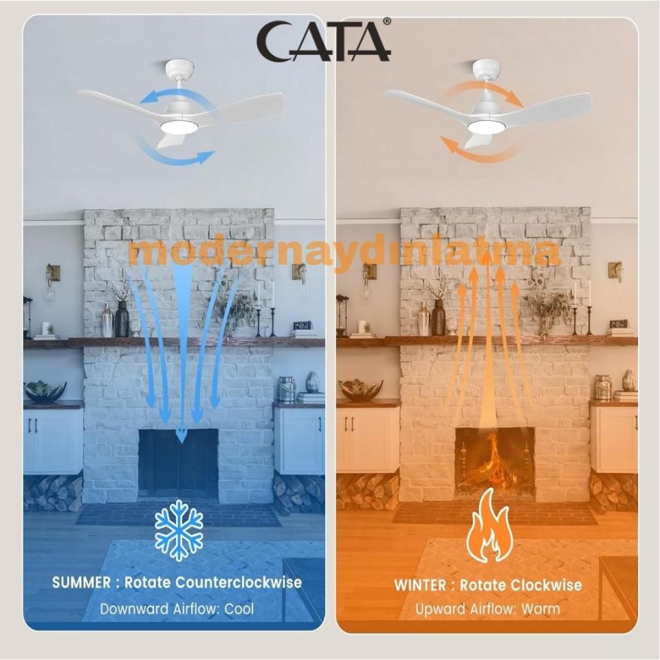Cata CT-3002 Bern Ledli Tavan Vantilatörü