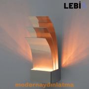 Lebis Krom Kasa Şahin Led Aplik Amber Işık