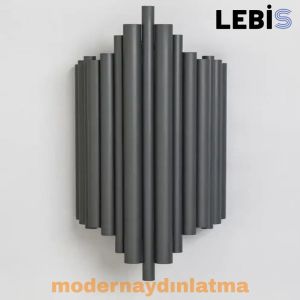 Lebis Antrasit Renk E14 Duylu İliç Aplik