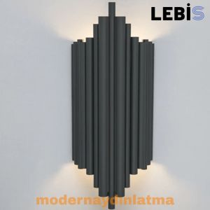 Lebis Antrasit Renk E14 Duylu İliç Aplik