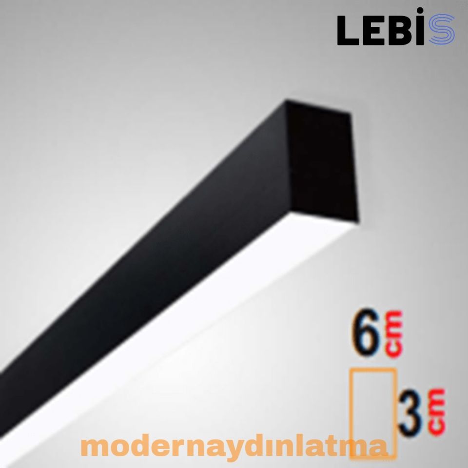 Lebis 300 Cm Osram Ledli 3x6 Sıva Üstü Lineer Aydınlatma