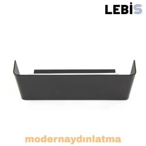 Lebis Siyah Kasa Yonca Led Aplik Amber Işık