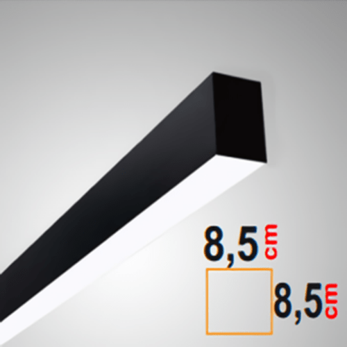 Lebis 120 Cm Osram Ledli Yüksek Lümen 8,5x8,5 Sıva Üstü Lineer Aydınlatma