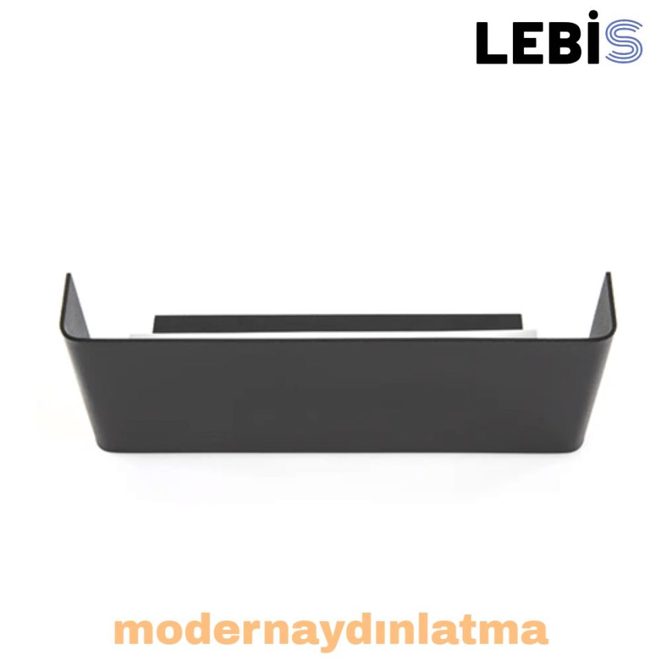 Lebis Siyah Kasa Manolya Led Aplik Amber Işık
