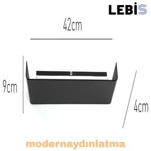 Lebis Siyah Kasa Gonca Led Aplik Günışığı