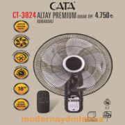 Cata CT-3024 Altay Premium Duvar Tipi Kumandalı Vantilatör