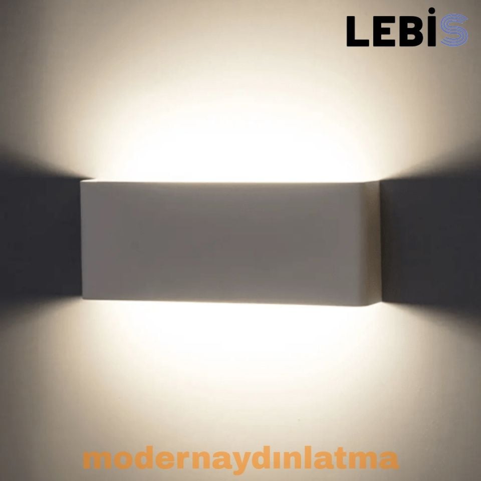 Lebis Beyaz Kasa Yonca Led Aplik Günışığı