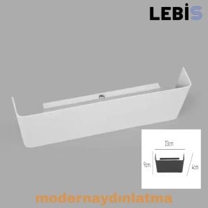 Lebis Beyaz Kasa Yonca Led Aplik Amber Işık