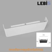 Lebis Beyaz Kasa Manolya Led Aplik Amber Işık