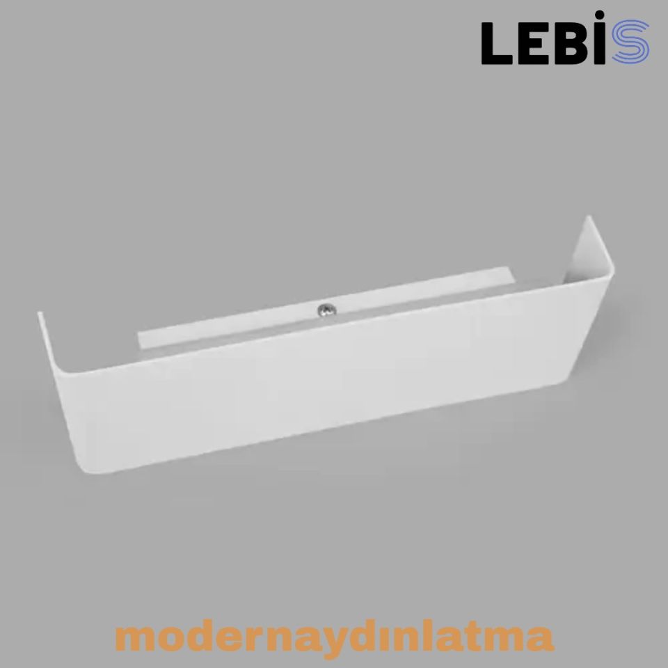 Lebis Beyaz Kasa Manolya Led Aplik Amber Işık