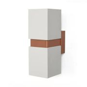 Lebis Beyaz Kasa Danzı Gu10 Duylu Aplik Bakır Kuşaklı