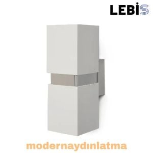 Lebis Beyaz Kasa Danzı Gu10 Duylu Aplik Krom Kuşaklı