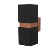 Lebis Siyah Kasa Danzı Gu10 Duylu Aplik Bakır Kuşaklı