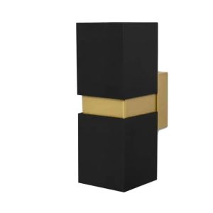 Lebis Siyah Kasa Danzı Gu10 Duylu Aplik Gold Kuşaklı