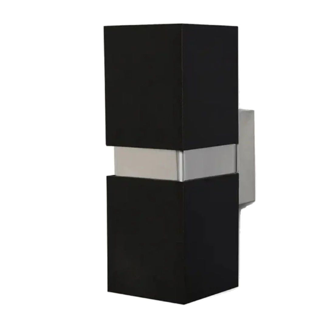 Lebis Siyah Kasa Danzı Gu10 Duylu Aplik Krom Kuşaklı