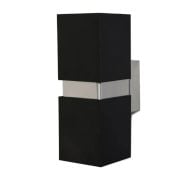 Lebis Siyah Kasa Danzı Gu10 Duylu Aplik Krom Kuşaklı