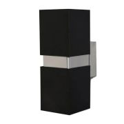 Lebis Siyah Kasa Danzı Gu10 Duylu Aplik Krom Kuşaklı