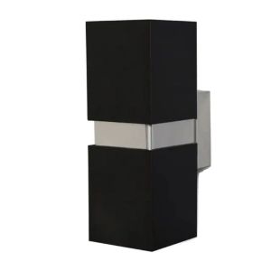 Lebis Siyah Kasa Danzı Gu10 Duylu Aplik Krom Kuşaklı