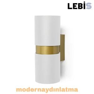 Lebis Beyaz Kasa Kıraç Gu10 Duylu Aplik Gold Kuşaklı