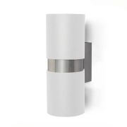 Lebis Beyaz Kasa Kıraç Gu10 Duylu Aplik Krom Kuşaklı