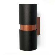 Lebis Siyah Kasa Kıraç Gu10 Duylu Aplik Bakır Kuşaklı