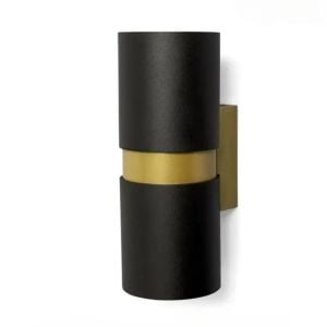 Lebis Siyah Kasa Kıraç Gu10 Duylu Aplik Gold Kuşaklı