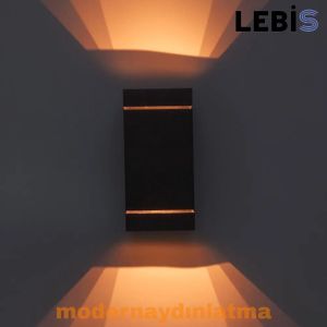 Lebis Acar Dış Mekan Led Aplik Amber Işık
