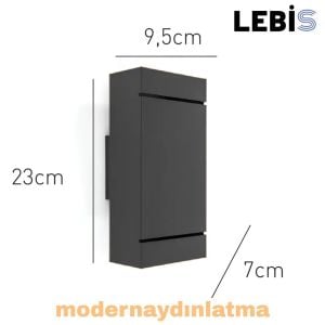 Lebis Acar Dış Mekan Led Aplik Amber Işık