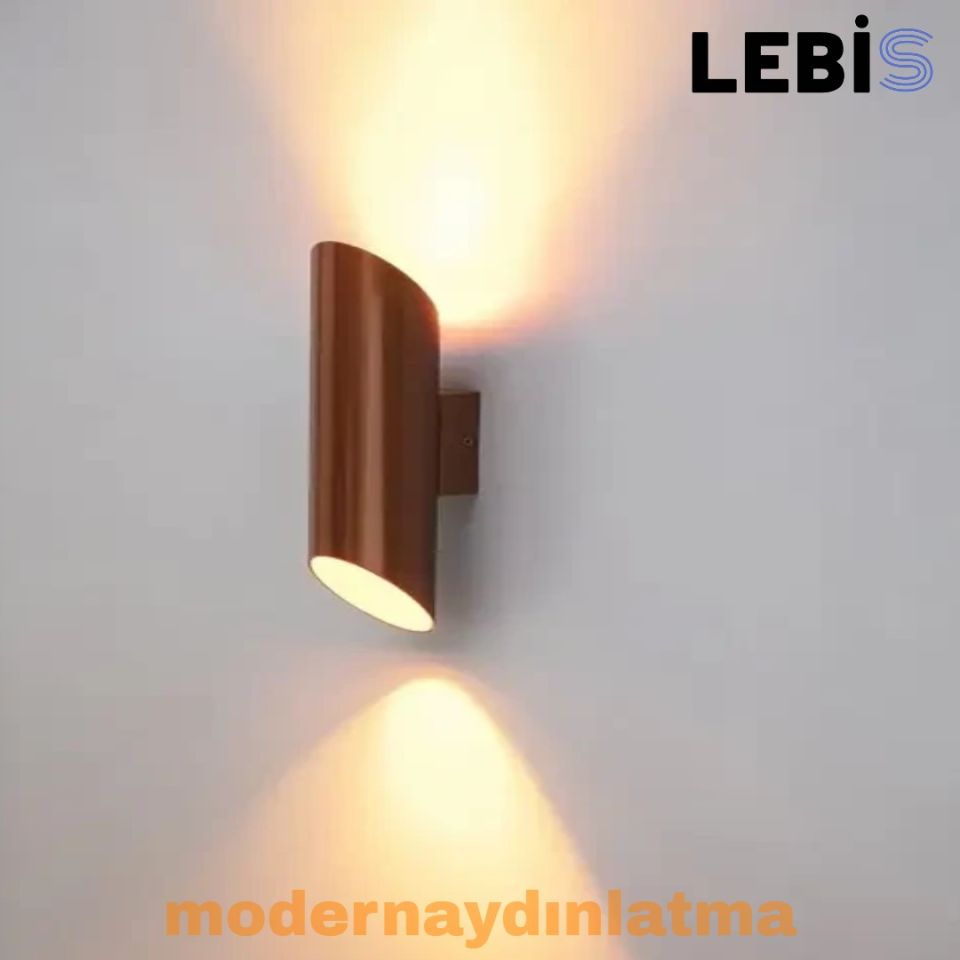Lebis Bakır Renk Yaprak Gu10 Duylu Aplik