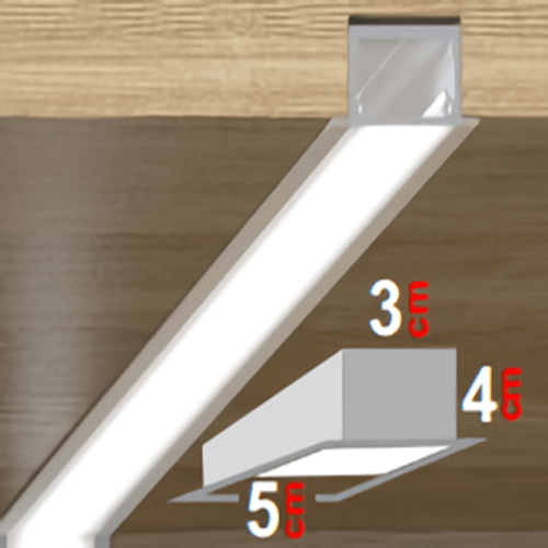 Lebis 150 Cm Osram Ledli 5x3x4 Sıva Altı Lineer Aydınlatma