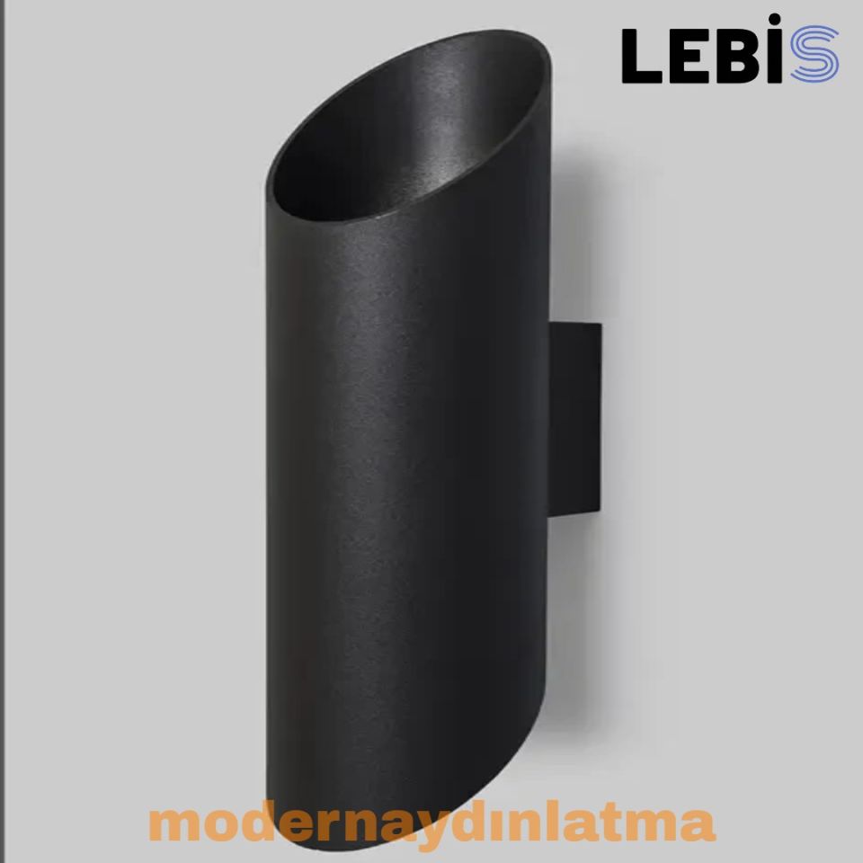 Lebis Siyah Kasa Yelken Dış Mekan Led Aplik Günışığı