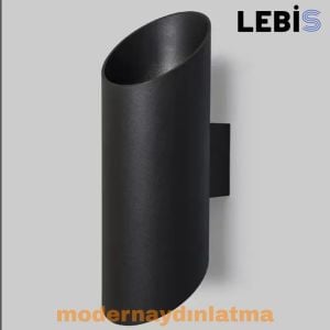 Lebis Siyah Kasa Yelken Dış Mekan Led Aplik Günışığı