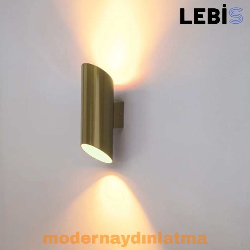 Lebis Gold Kasa Yelken Dış Mekan Led Aplik Günışığı