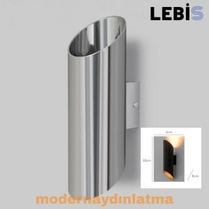 Lebis Krom Kasa Yelken Dış Mekan Led Aplik Amber Işık