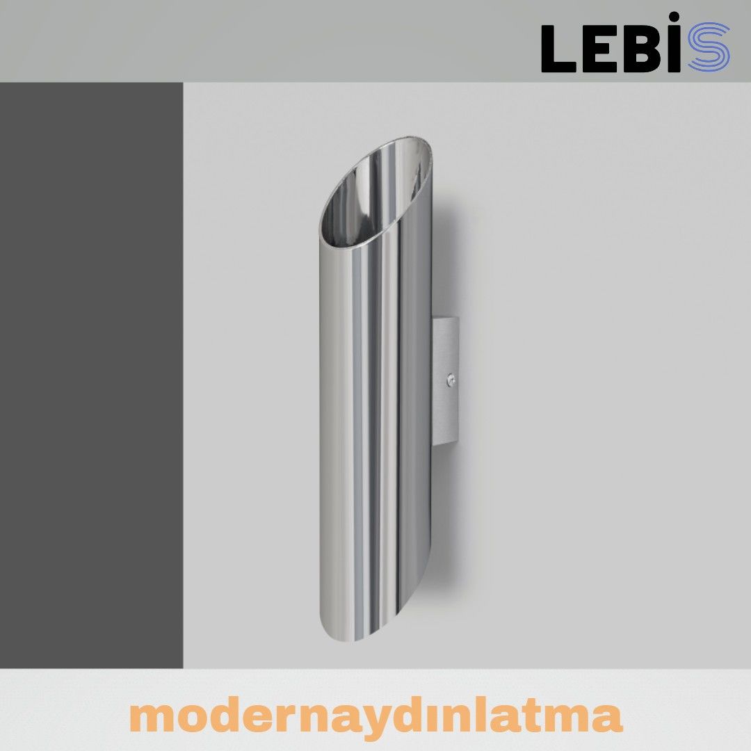 Lebis Krom Kasa Yelken Dış Mekan Led Aplik Amber Işık