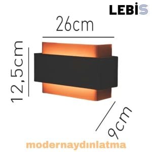 Lebis Bakır Renk Kelebek Led Aplik Günışığı